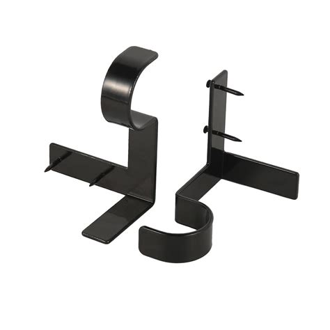 no screw curtain brackets metal|adhesive brackets for curtain rods.